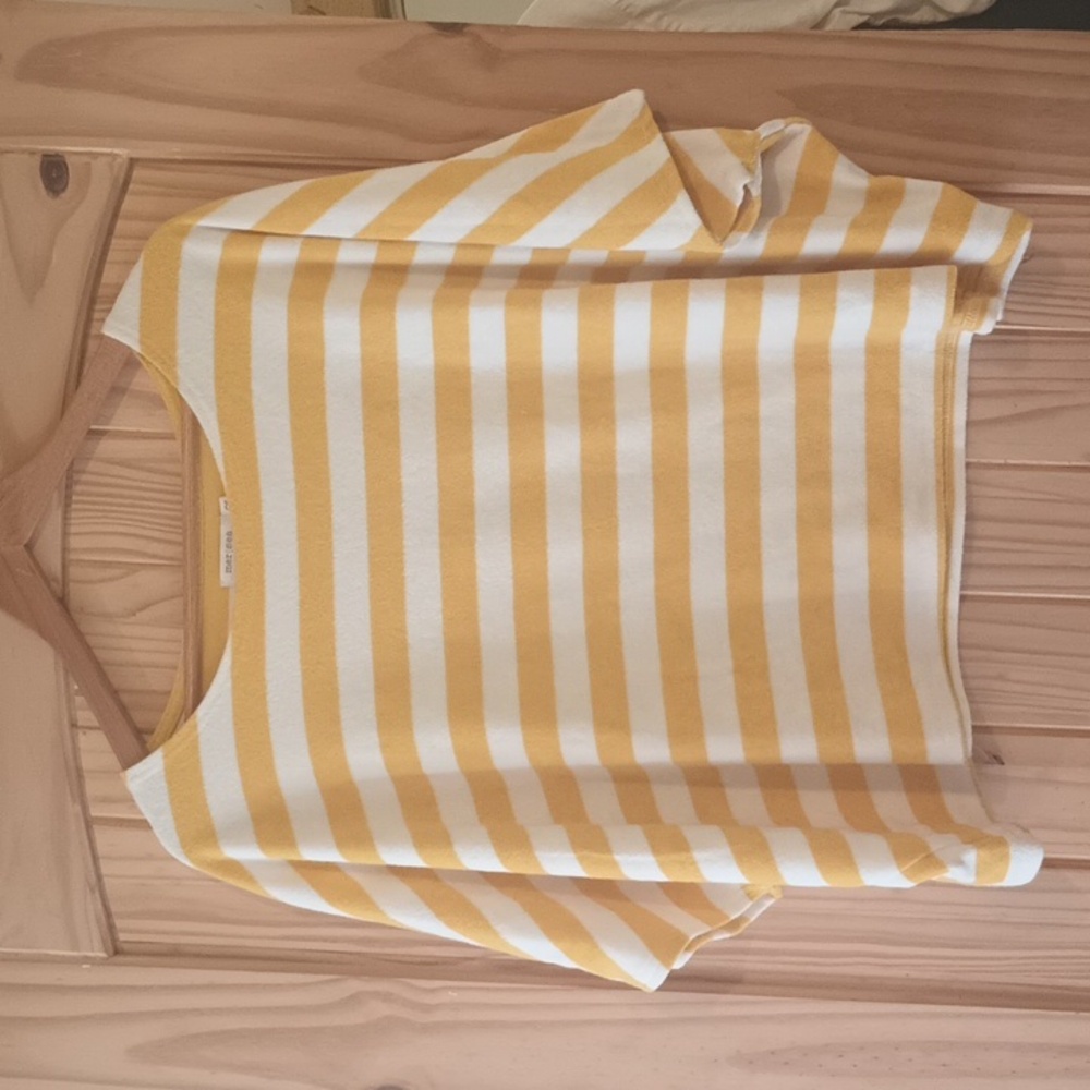 Mersea Captiva Terry Blue and White Striped Breton Poncho Top